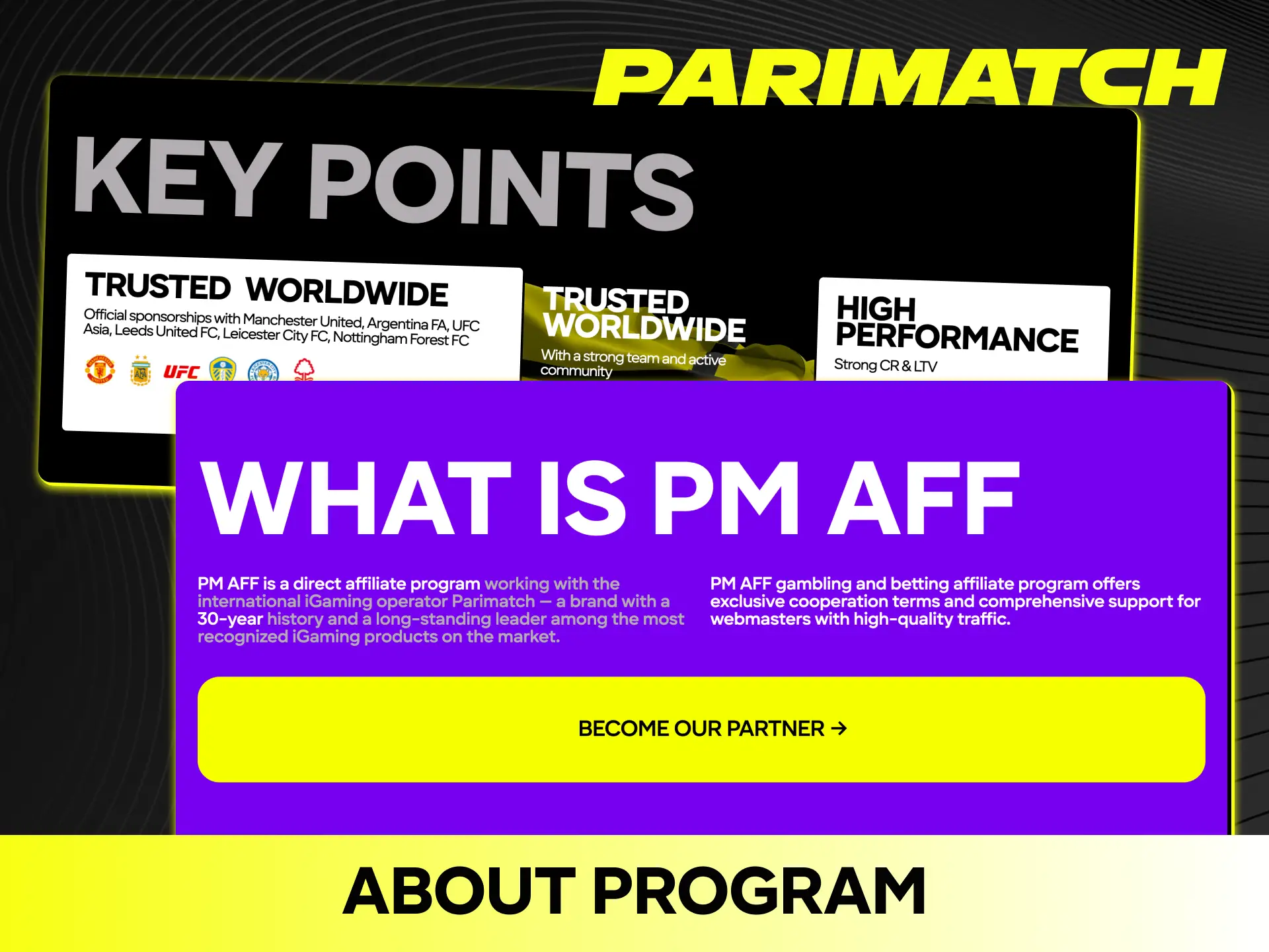 Learn how the official Parimatch affiliate system works for driving active players.