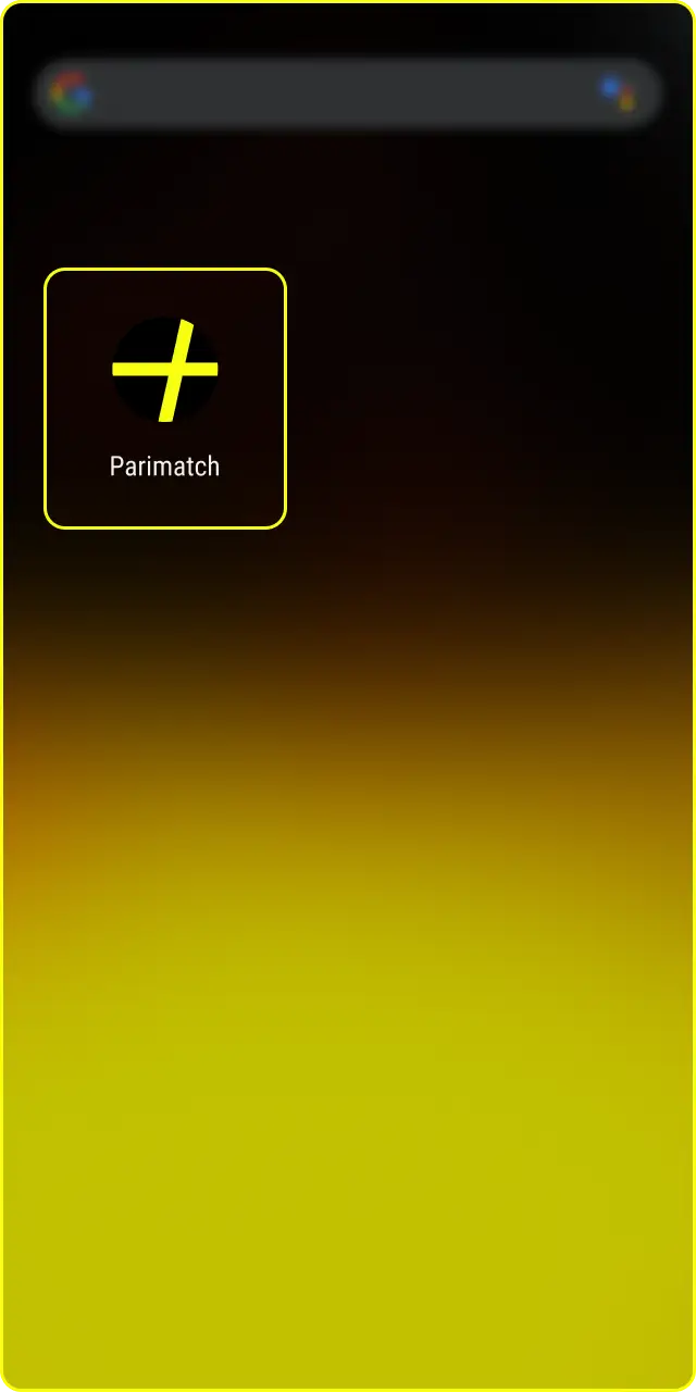 Open the Parimatch app and log in to start betting on sports.