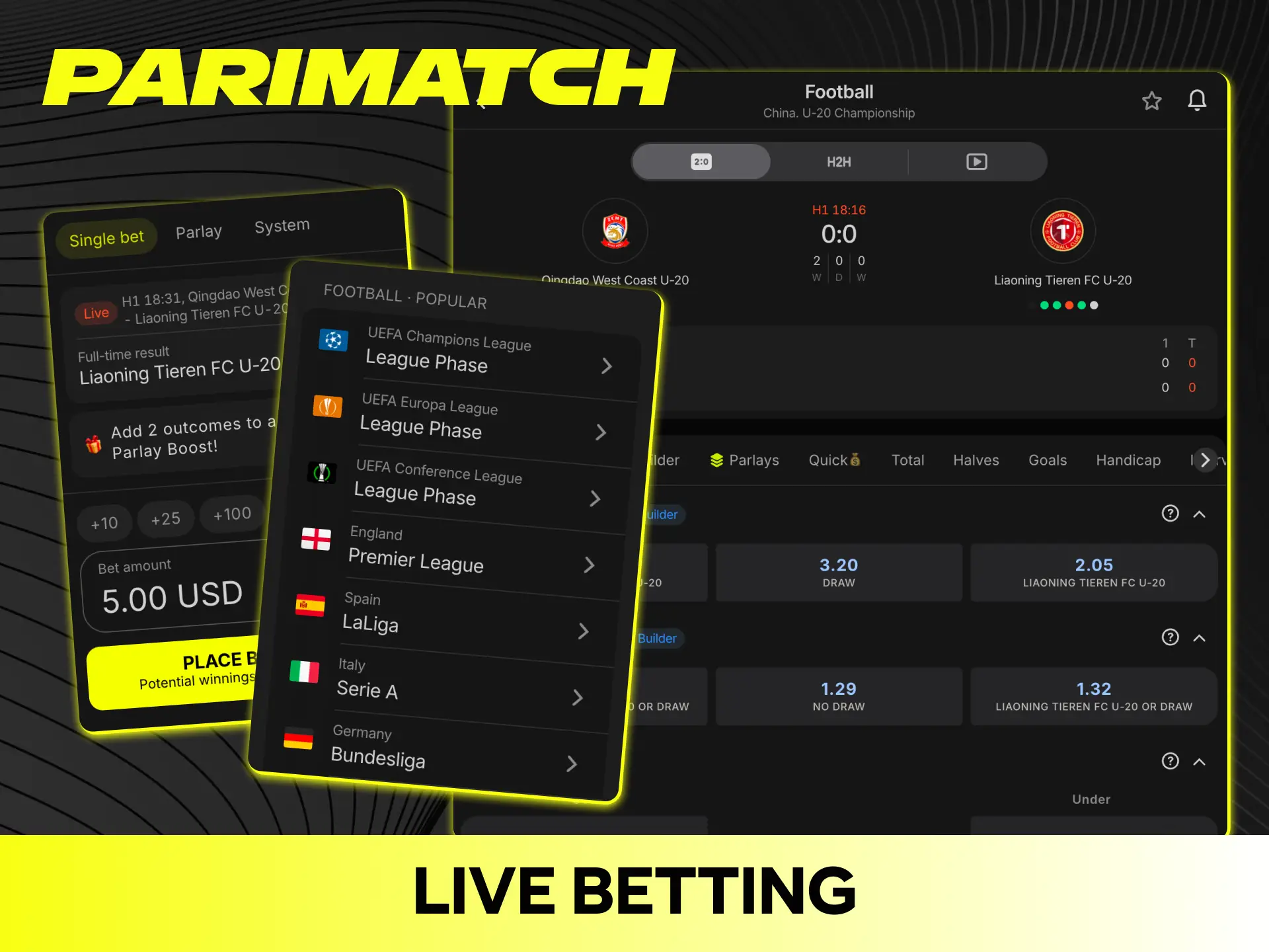 Enjoy dynamic live sports betting opportunities during ongoing matches at Parimatch.
