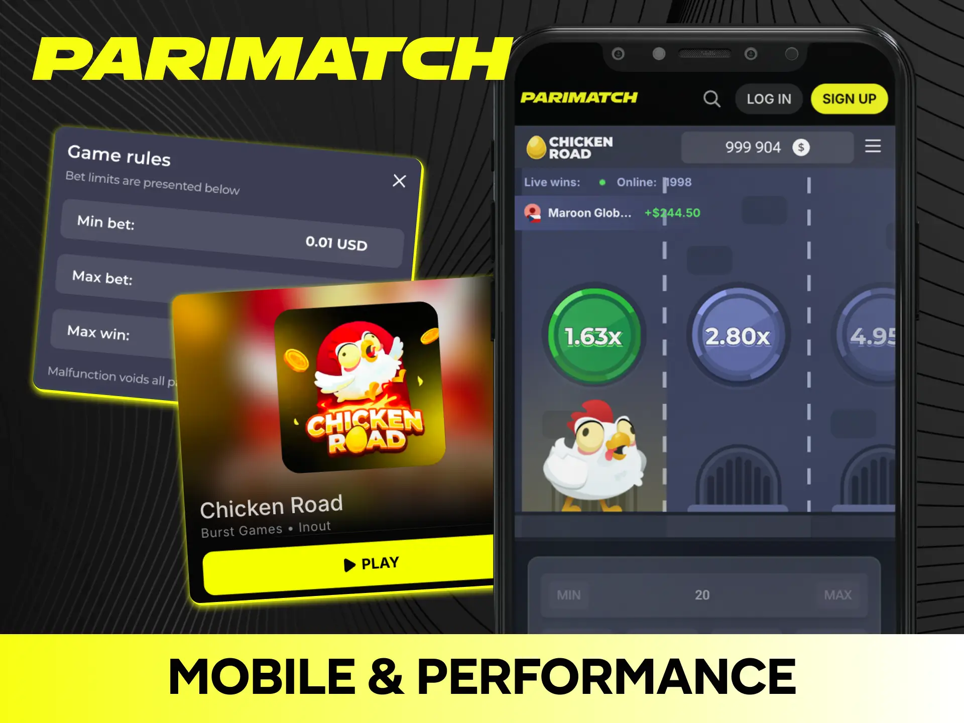 Experience smooth mobile performance when launching Chicken Road via the official Parimatch app.