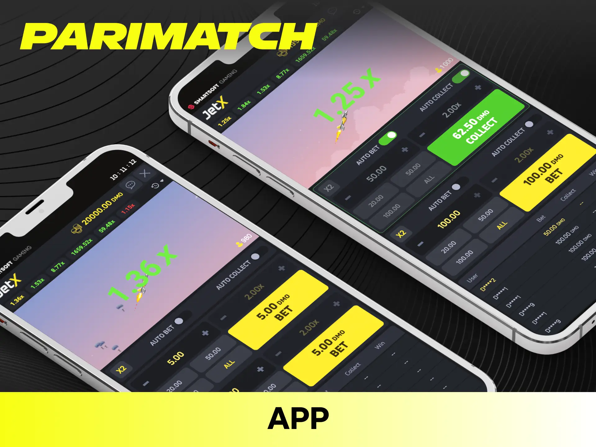 Enjoy smooth mobile performance when launching JetX via the Parimatch app.